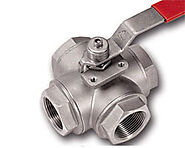 Ridhiman Alloys is a well-known supplier, stockist, manufacturer of Four Way Ball Valves in India