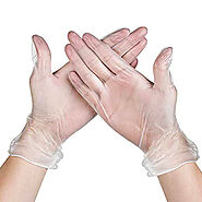 Buy Disposable Vinyl Gloves Clear in Dubai | Powder-Free Gloves