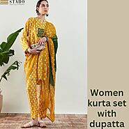 Women kurta set with dupatta