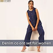 Denim co ord set for women