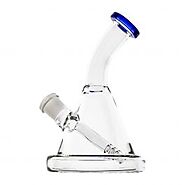 Bent Stem Mini Water Pipe | Smooth Hits with Perc Filtration