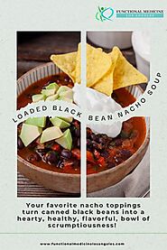 Loaded Black Bean Nacho Soup