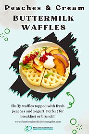 Peaches & Cream Buttermilk Waffles