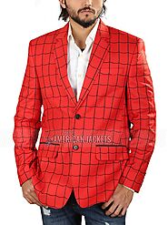 Tom Holland Spiderman Red Blazer Coat