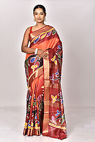 Chanderi Batik Saree