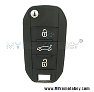 Flip remote car key 3 button 433Mhz 46/4A chip FSK for Citroen Cactus C4 2014 2015 5FA010