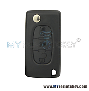 CE0536 Flip remote key for Peugeot 107 207 307 308 407 607 Citroen C2 C3 C4 C5 C6 C8 3 button 433mhz HU83 middle butt...