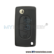 CE0536 Flip remote key for Citroen Peugeot 3 button 433mhz VA2 middle button light PCF7961 ASK FSK electronic circuit...