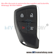 FCC YG0G21TB2 Smart Key 4 button 434MHZ ID49 Chip for 2021-2022 Chevrolet Suburban Tahoe PN 13541561