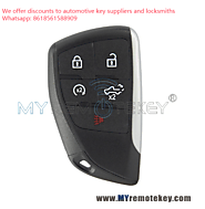 PN 13548437 Smart Key 5 button 434MHZ ID49 Chip for 2022 Chevrolet Silverado FCC YG0G21TB2