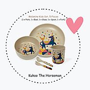 Buy Childrens Melamine Dinnerware | Printed Spoon Set & Tableware for Kids Online India - Stehlen