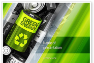 Green Energy Battery PowerPoint Template