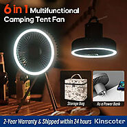 Portable 10,000mAh Camping Fan with LED & Tripod | Afif.R2