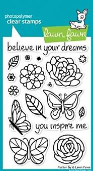 Flutter By Clear Stamp Set (Lawn Fawn)