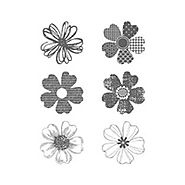 English - Flower Stamps for Card Making