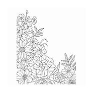 Corner Garden Wood-Mount Background Stamp by Stampin' Up!
