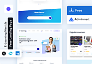 E-learning Free Tailwind NextJs Landing-page Template