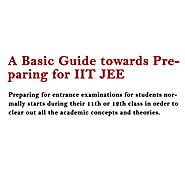A Basic Guide towards Preparing for IIT JEE