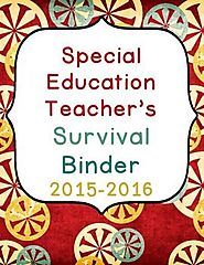 Special Education editable survival binder