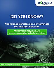 Eco-friendly vehicle recycling services by Rosmerta Recycling