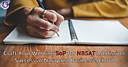 Craft Your Winning SoP for NBSAT Admission Success at Narayana Business School