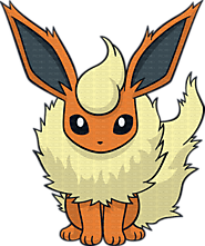 Cute Flareon Coloring Page - Happy Color® Art Coloring