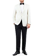 Look Awesome With White Dinner Jacket Wedding