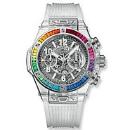Luxury Replica Hublot Big Bang Unico Sapphire Rainbow 45mm Watch 411.JX.4803.RT.4099 For Sale