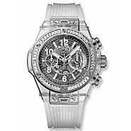 Luxury Replica Hublot Big Bang Unico Sapphire Baguettes 45mm Watch 411.JX.4802.RT.1904 For Sale