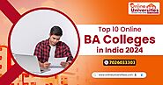 Top 10 Online BA Colleges in India