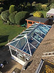 Glass conservatory roof