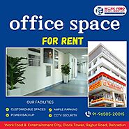 What are the key flexibilities when renting office space in Dehradun?