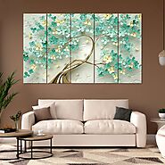 SET OF 5 DIGITAL WALL PAINTING - ventadeal