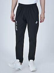 Black Essential Relaxed Fit Jogger For Men - @849