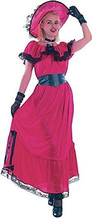 Women Fancy Dress Gone With The Wind Western Victorian Scarlet O' Hara Costume