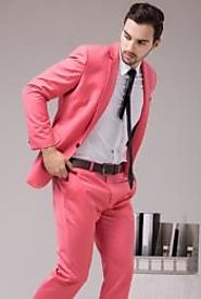 Mens Bright Pink Suit Jacket For A Sharp Look