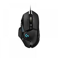 سيطر على ساحة المعركة مع ماوس ألعاب سلكي عالي الأداء من لوجيتك Logitech G502 HERO! - أسود