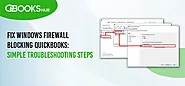 Windows Firewall is Blocking QuickBooks Issue? Try These