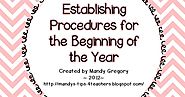 Mandy's Tips for Teachers: Procedures, Procedures