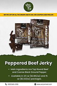 Peppered Beef Jerky - Bold Flavor with a Perfect Kick