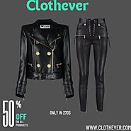 Leather jacket and leather pant on sale - Clothever