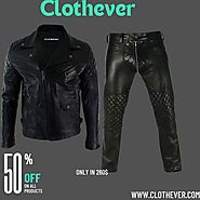 leather jacket and pant - Clothever