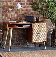 Wooden Study Table Design | The Home Dekor