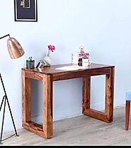 Shop Modern Study Table with Bookshelf Design | The Home Dekor