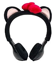 Emio Mix-Monsters Headphones Black Kitten
