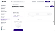 TurboGenerate's AI Speech to Text tool accurately transcribes audio into text, streamlining content creation and impr...