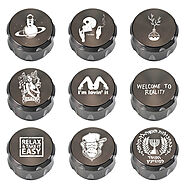 Customizable Magnetic Closure Zinc Weed Grinder - Global Hookah