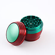 Zinc Alloy Four-Layer Rotary Cover Tobacco Grinder Wholesale - Global Hookah