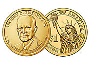 1. Dwight D. Eisenhower Presidential Gold Coin: 22,000 Units Sold