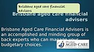 aged care financial planning brisbane